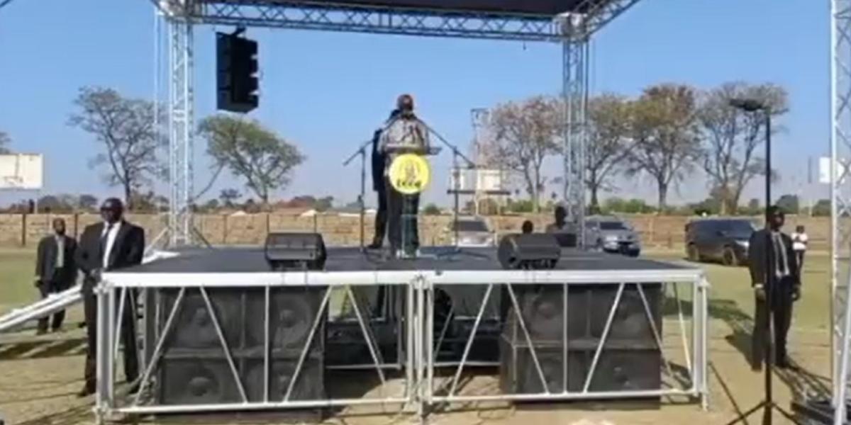 Nelson Chamisa at Rally