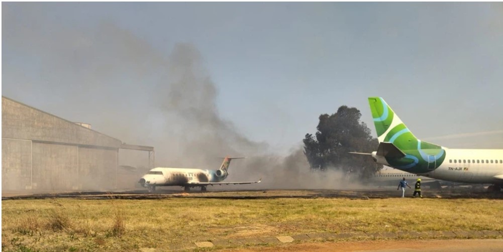 Two Non-operational Planes "Affected By Fire" Near OR Tambo Airport