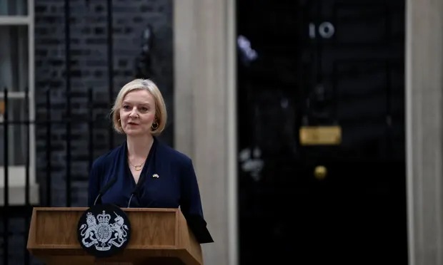 Liz Truss replaced Boris Johnson as leader and became PM on 6 September then resigned 45 days later. - BBC