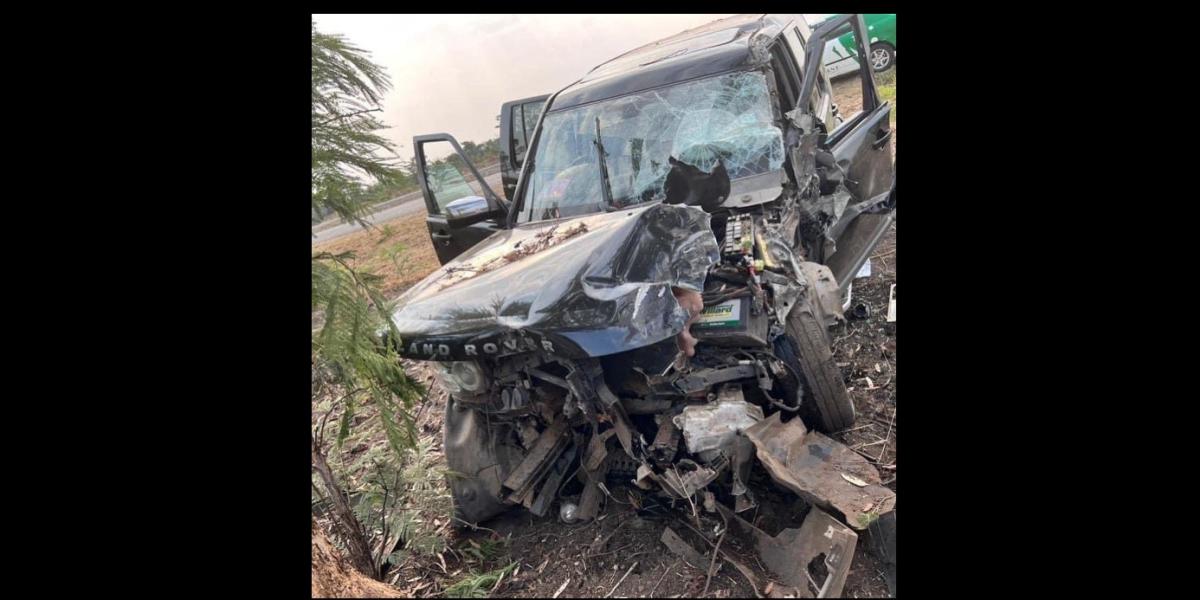 Madam Boss Narrates The Accident, Thanks Stranger Who Pulled Her Out Of The Car