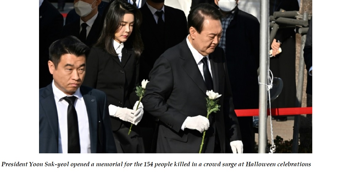 South Korea Mourns 154 People Killed In Crowd Surge At Halloween Celebrations