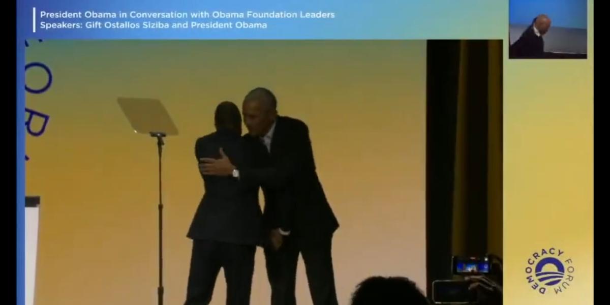 WATCH: Zimbabwean Lawyer Gift Ostallos Siziba Introduces Barack Obama