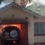WATCH: Fire Burns A Waterfalls House In A Suspected Solar Battery Wiring Fault