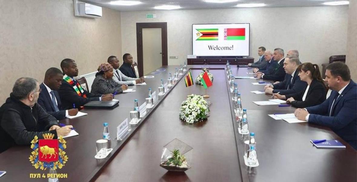 Auxillia Mnangagwa and her sons in Belarus