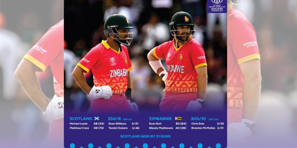 Near Miss: Zimbabwe Chevrons Fail To Qualify For Cricket World Cup
