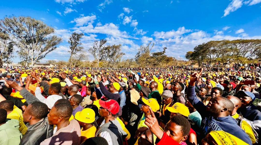 CCC Advises Supporters To Accept ZANU PF's Goods Says They Were Funded By Taxes