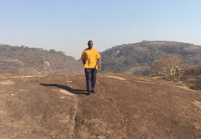 Nelson Chamisa on a mountain