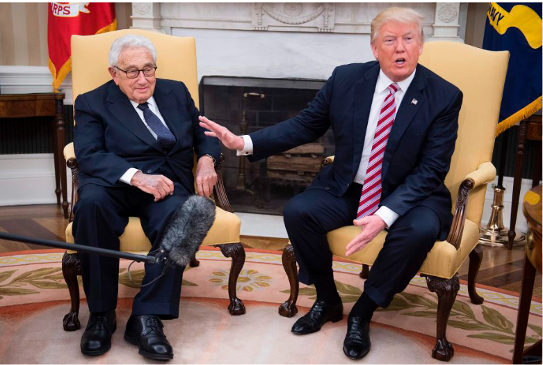 Henry Kissinger and Donald Trump