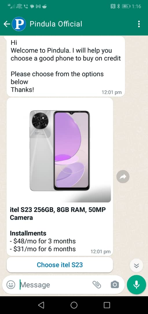 Pindula WhatsApp Bot