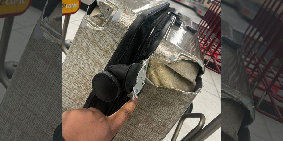 Damaged luggage Kenya airways