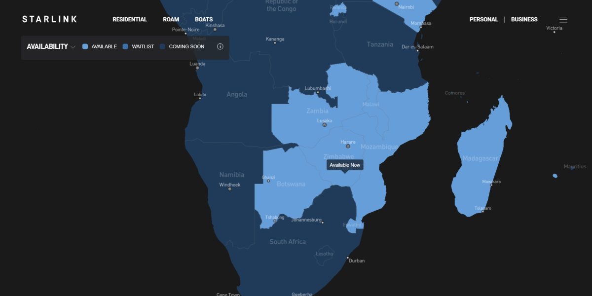 Starlink launch in Zimbabwe