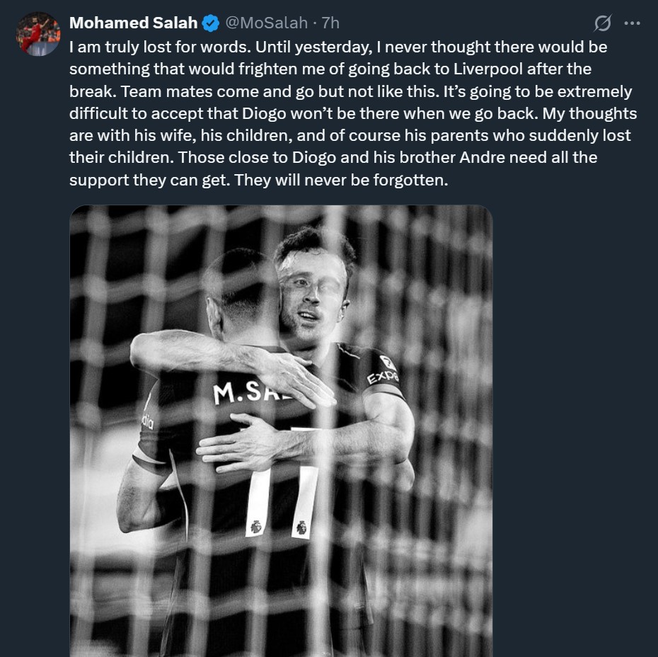 Mo Salah's Tweet