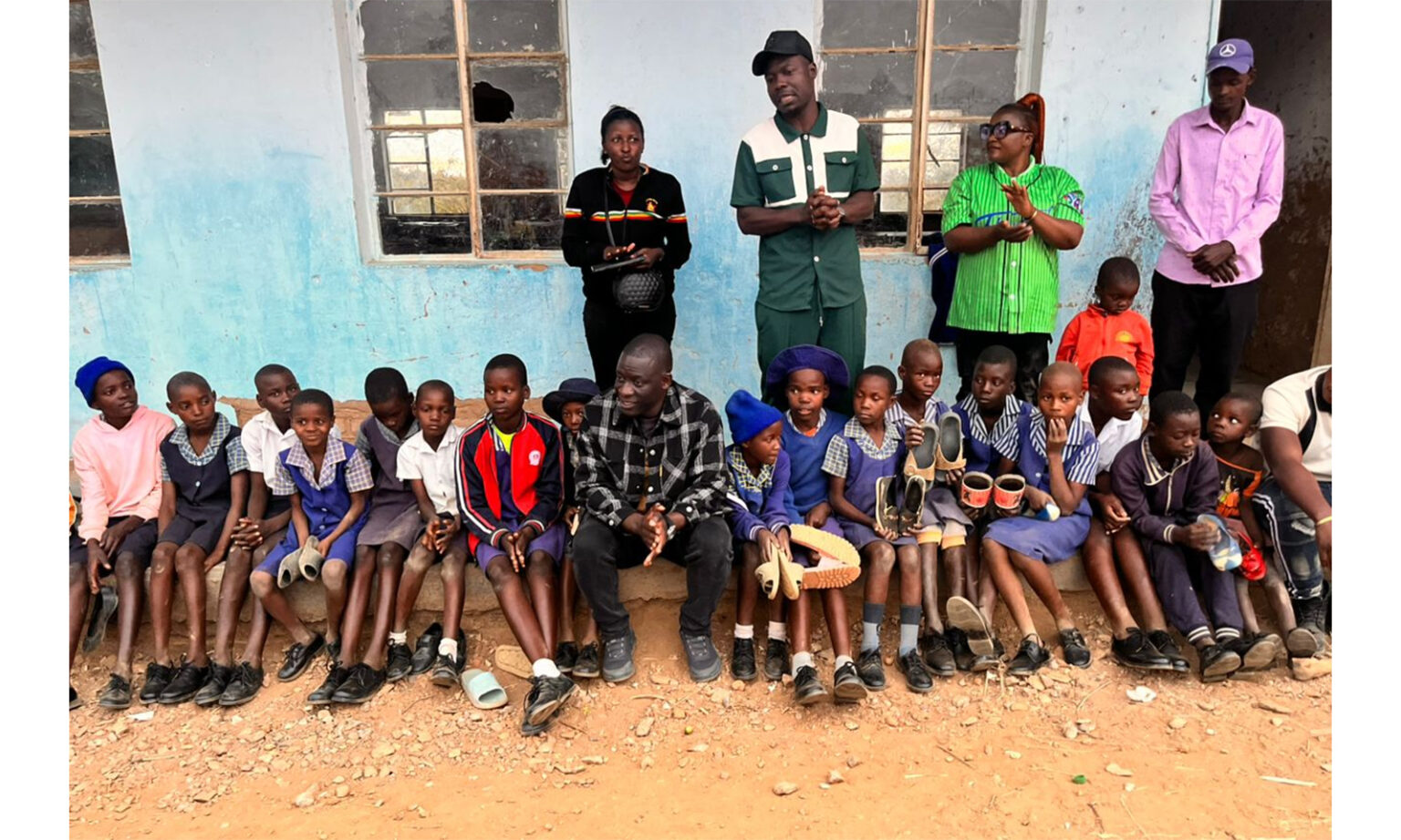 ZANU PF Activist Donates Shoes To 150 Underprivileged Learners In Hurungwe