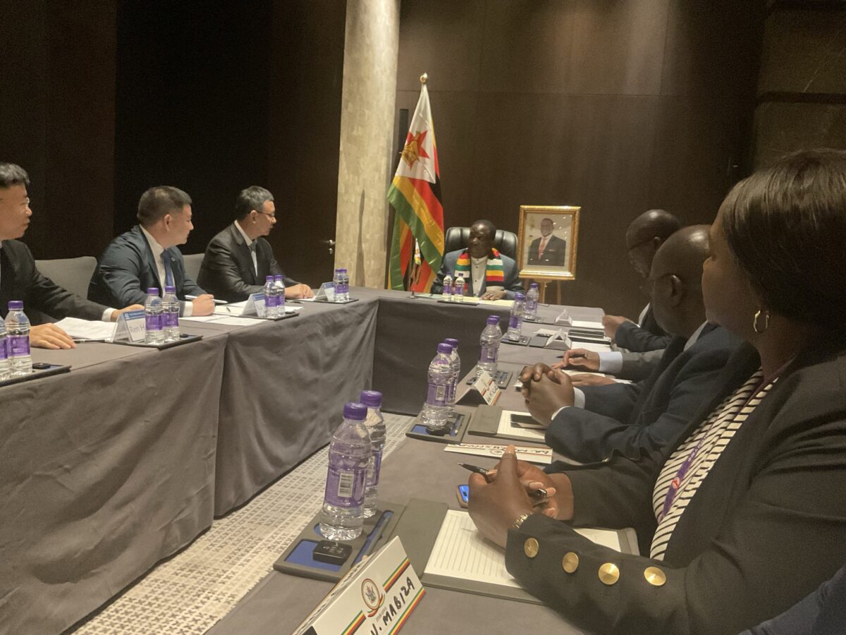Mnangagwa Meets China Railway Group Over $533 Million Rail Deal