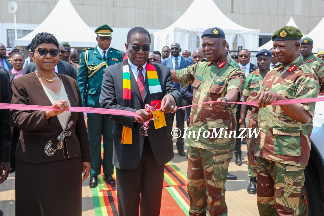Mnangagwa Hands Over 102 Vehicles To Zimbabwe Defence Forces