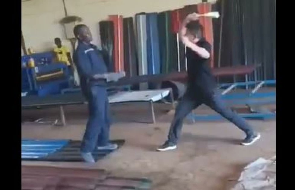 Chinese National Assaults Kenyan Employee In Viral Video