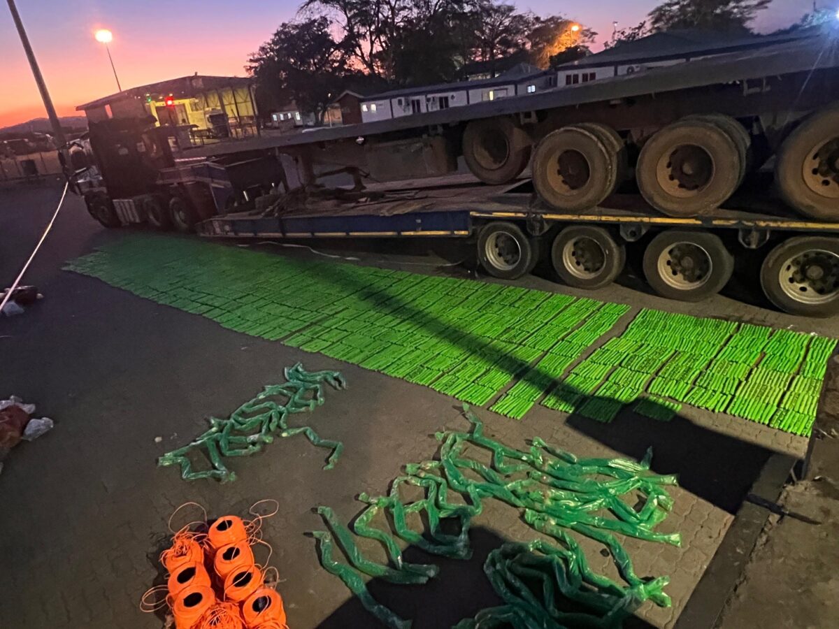 South Africa Intercepts Explosives Worth R1 Million At Beitbridge Border