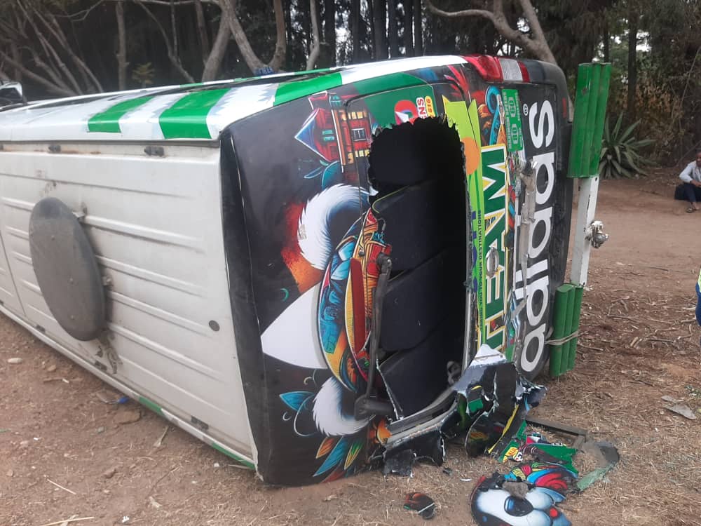 18 Passengers Cheat Death As Kombi Overturns In Hatfield