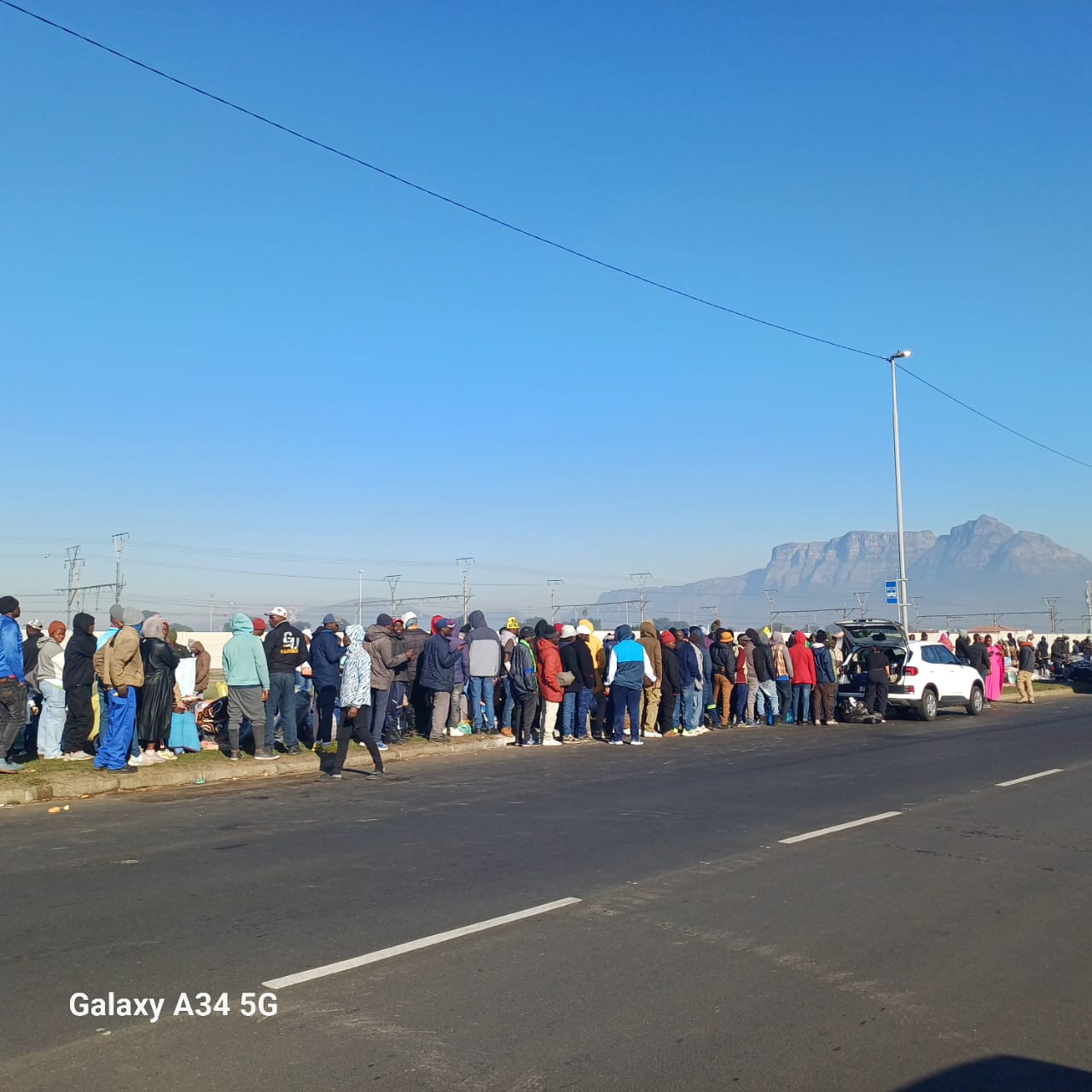 700 Zimbabweans And Malawians Camp In Icy Cape Town Field Awaiting Repatriation