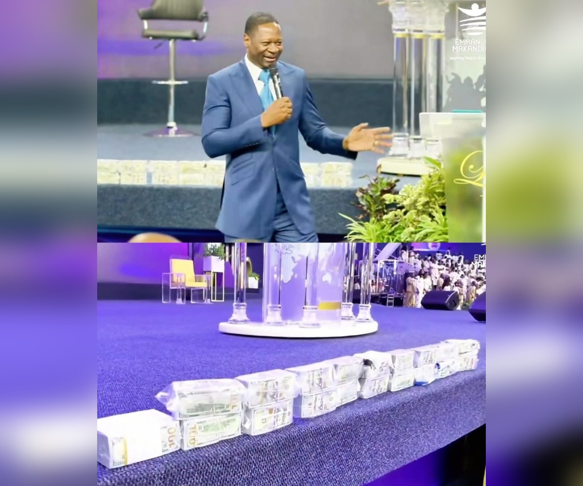 Makandiwa Parades US$1 Million On The Altar As Congregation Cheers And Whistles
