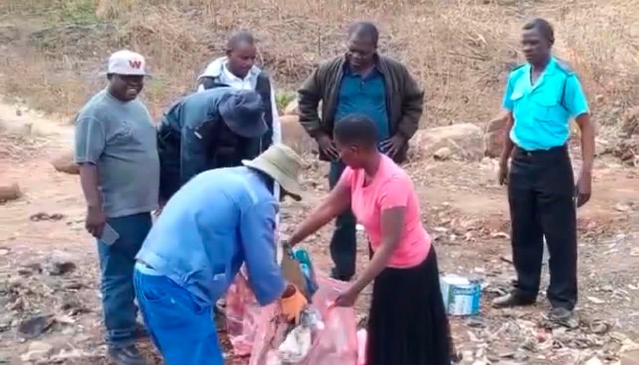 Harare Woman Caught Dumping Litter In Viral Video Fined And Then Forced To Pick It All Up