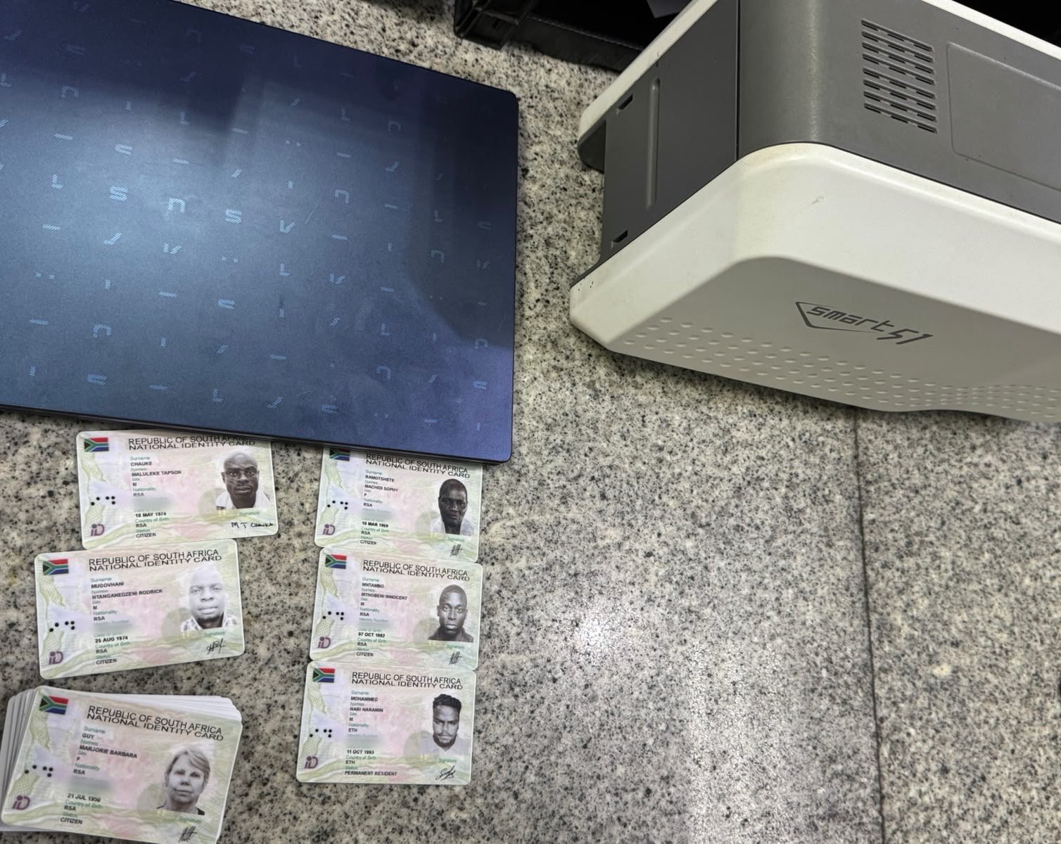 Zimbabwean man arrested for allegedly making fake SA IDs and bank statements