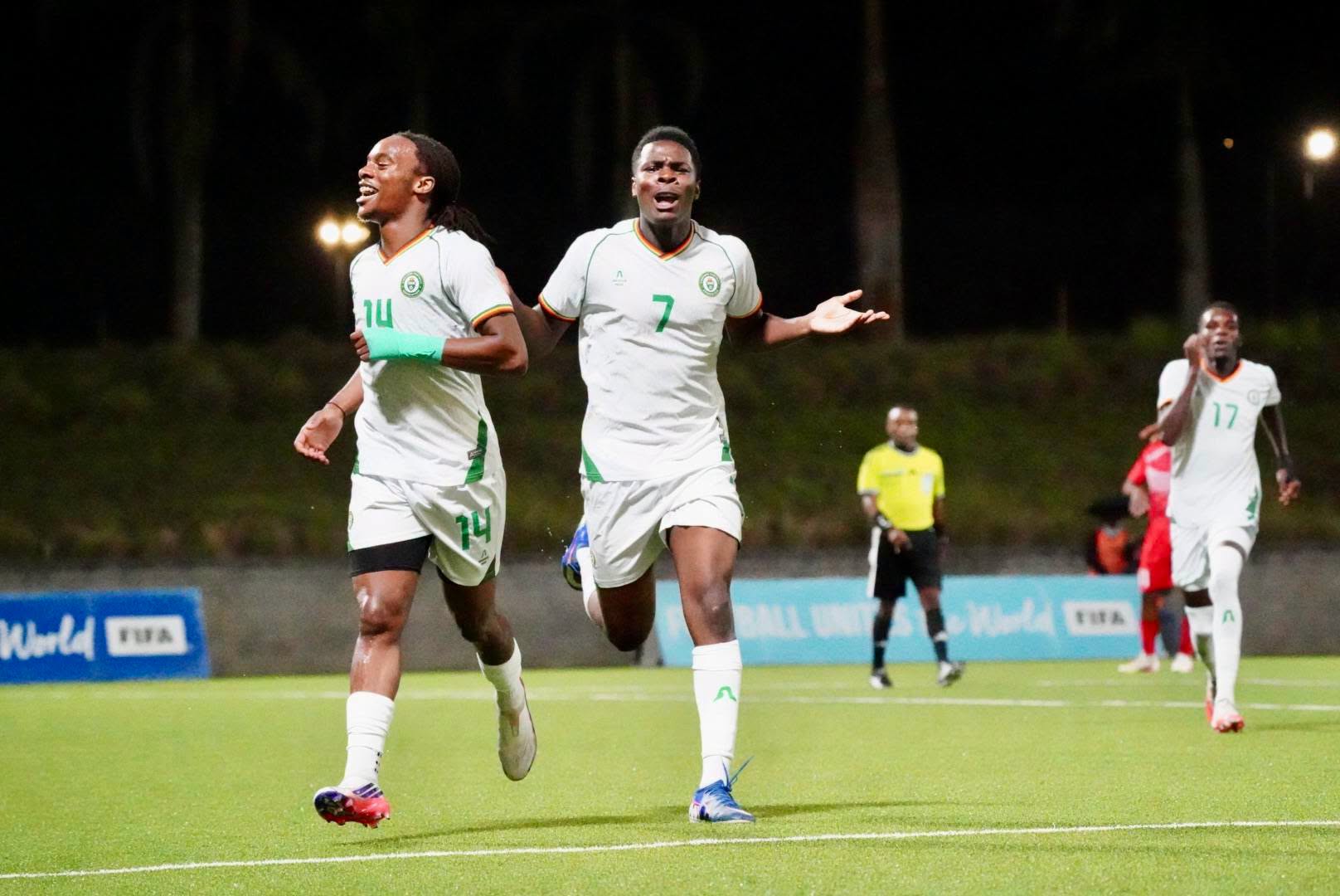 Pfupa hits hat-trick as Young Warriors thrash Mauritius 4-1